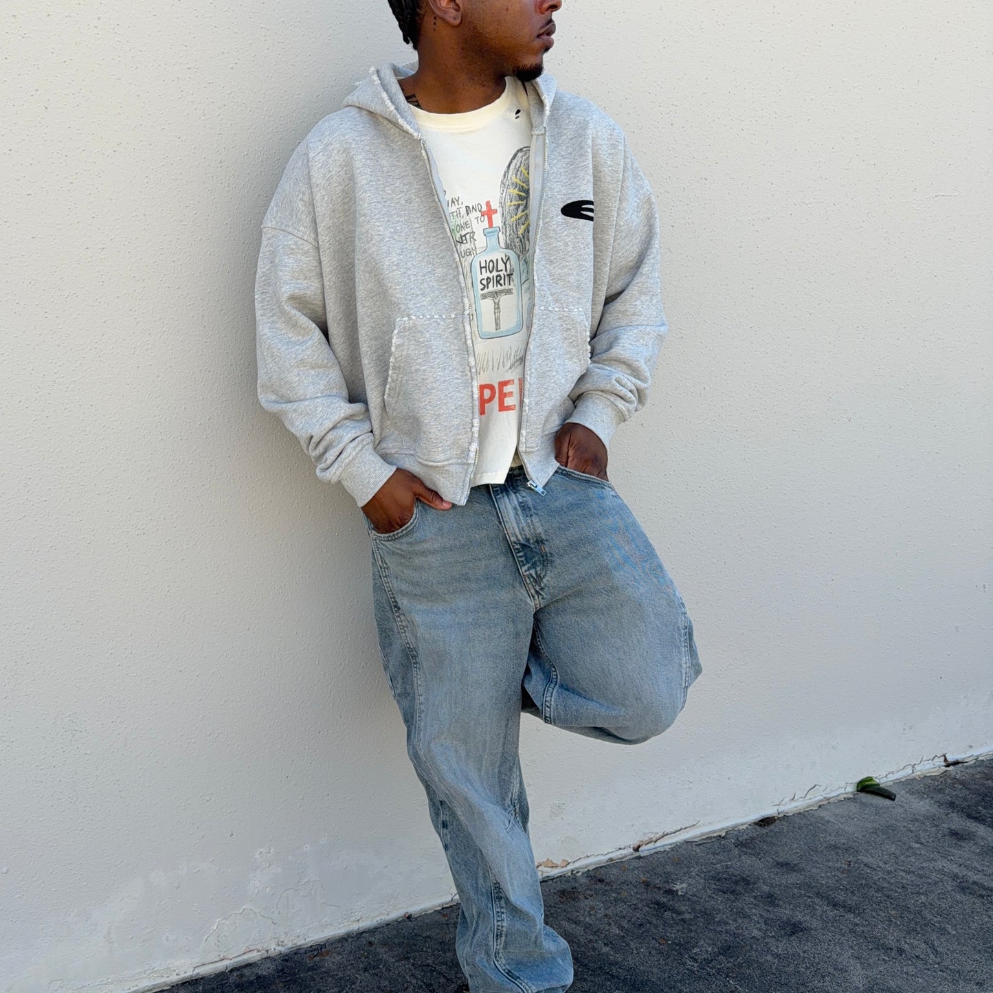 Grey Grizzly Zip
