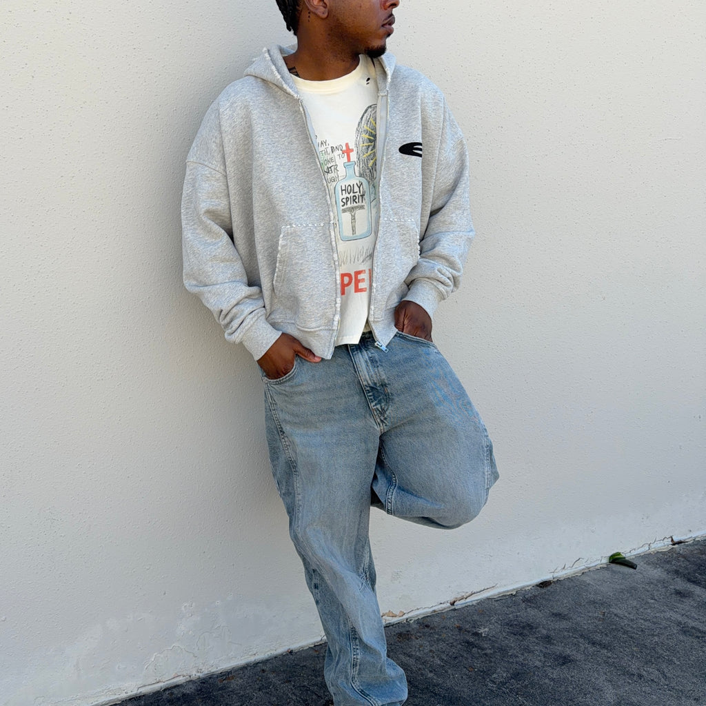 Grey Grizzly Zip
