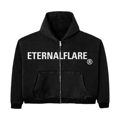 Black Trademark zip up