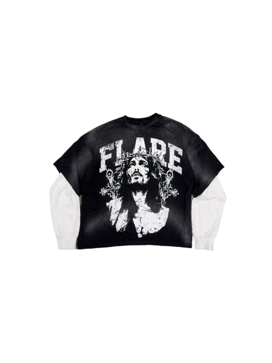 Christ Flare double sleeve tee