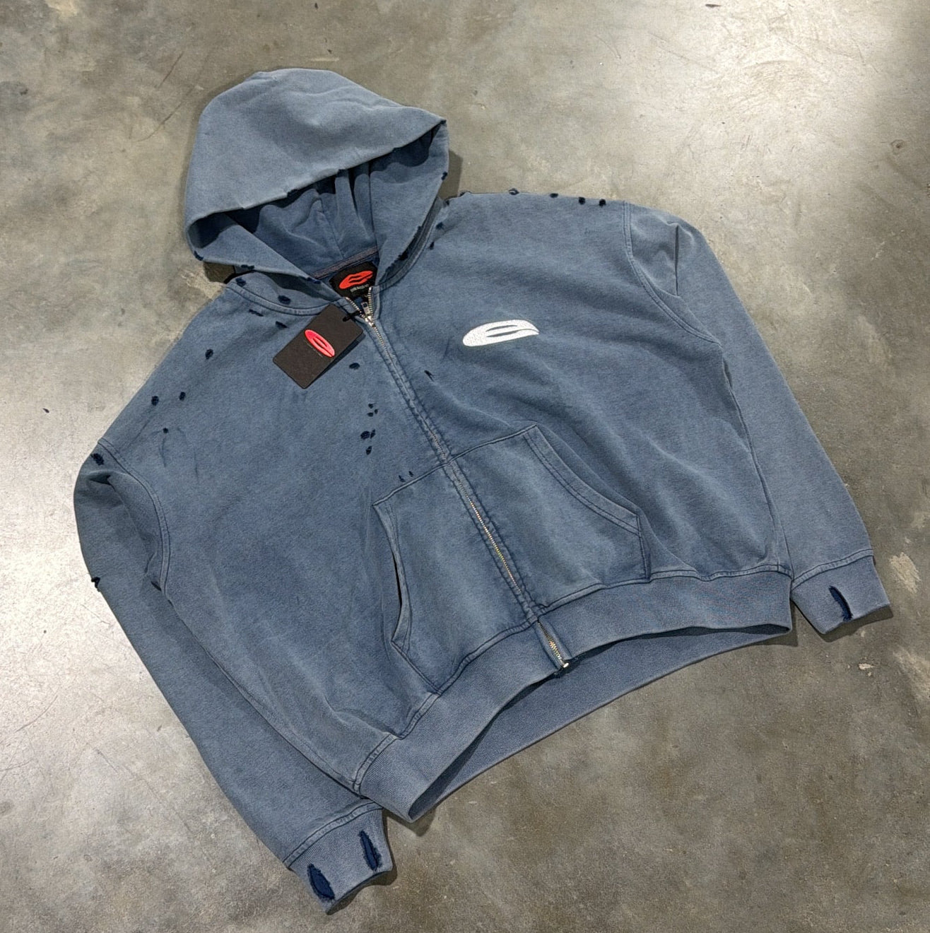 Midnight Navy Zip