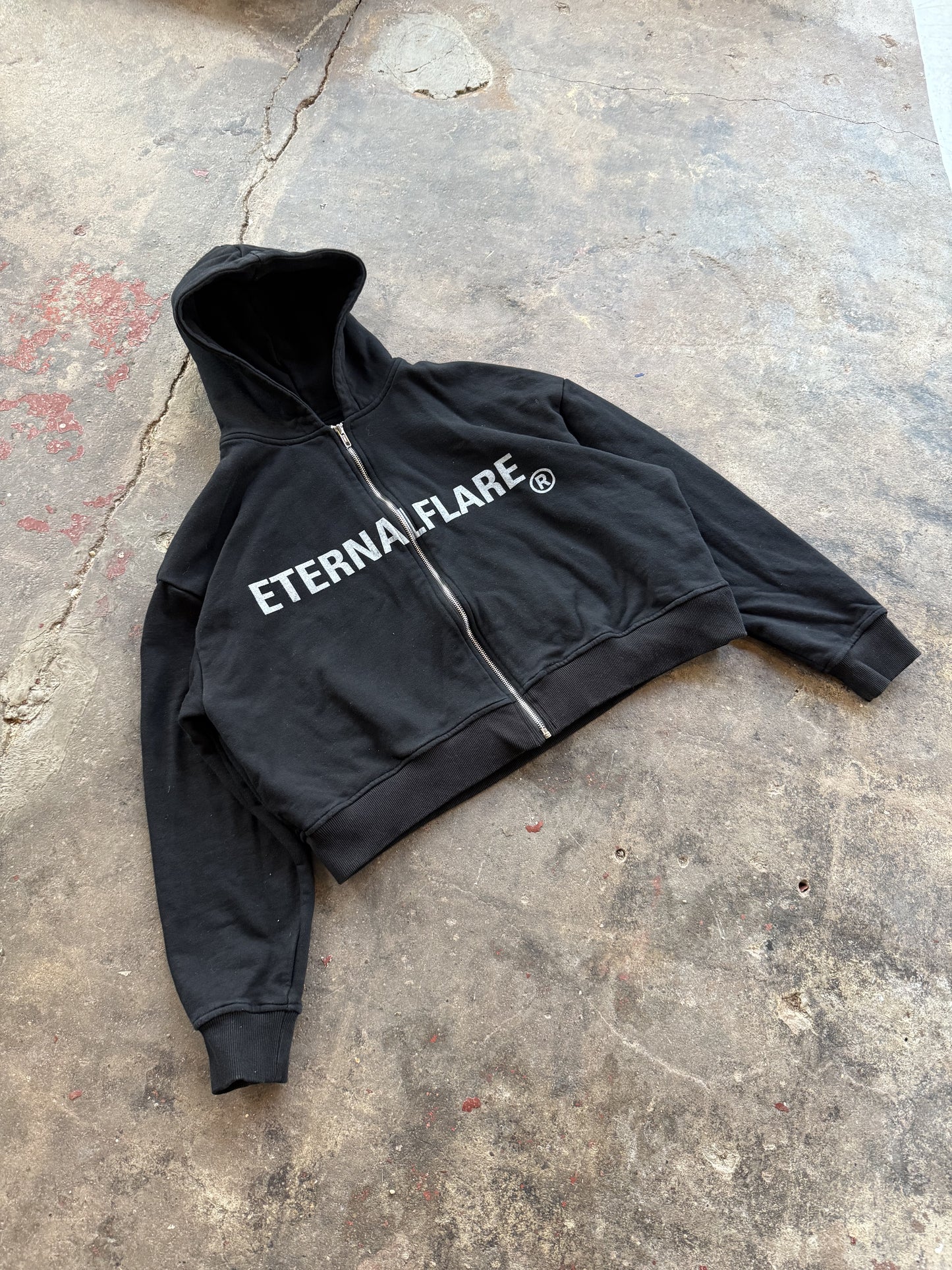 Black Trademark zip up