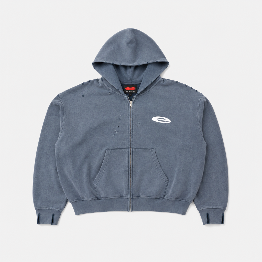 Midnight Navy Zip